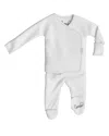 Bonsie Baby Unisex Skin To Skin Footie - Baby In Milk