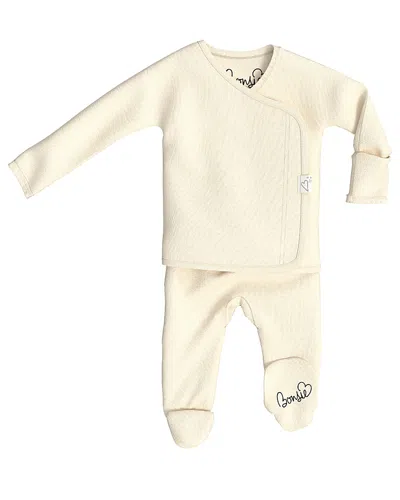 Bonsie Baby Unisex Skin To Skin Footie - Baby In Oat