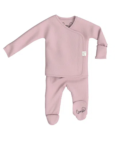 Bonsie Baby Unisex Skin To Skin Footie - Baby In Peony