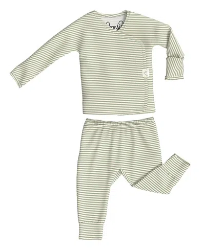 Bonsie Baby Kids' Unisex Skin To Skin Two Piece Set- Baby In Mint Twist