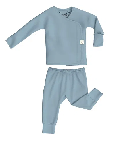 Bonsie Baby Unisex Skin To Skin Footie - Baby In Ripple