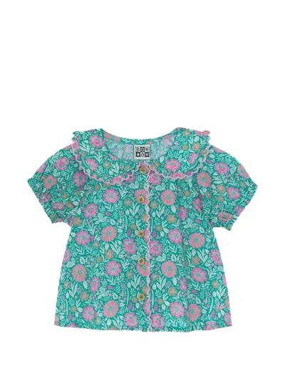 Bonton Babies' Aria Prelude Blouse In Green