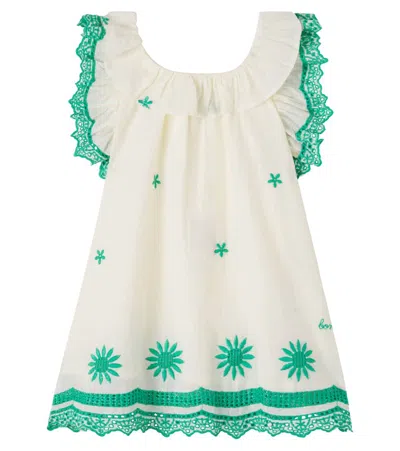 Bonton Baby Anna Embroidered Cotton Dress In White