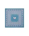 Bonton Bandana Scarf In Bleu Curieux In Multi