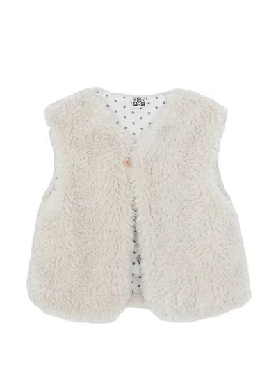 Bonton Kids' Beti Faux-shearling Vest In Gray