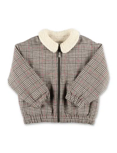 Bonton Kids' Bomber Jacket In Check