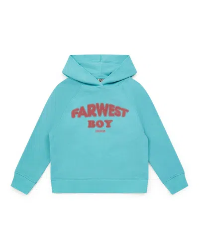 Bonton Kids' Boy's Cotton Sweatshirt In Blue In Green