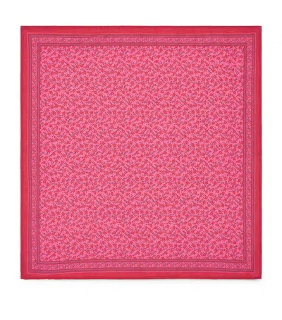 Bonton Kids'  Cotton Foulove Pink Princess Scarf