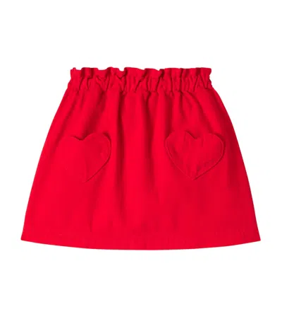 Bonton Kids' Cotton Skirt In Red