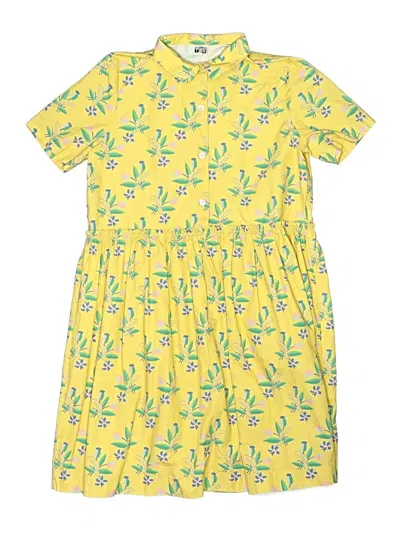 Pre-owned Bonton Kids' Dress In Yellow