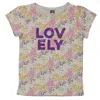 BONTON BONTON GIRLS LOVELY FLORAL ORGANIC COTTON T-SHIRT