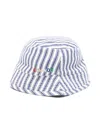 Bonton Halo-stripe Cotton Sun Hat In Blue