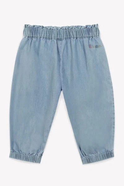 Bonton Kids' Jeans Con Ricamo In Blue