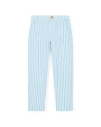 Bonton Kid's Rayure Pantalon In Blue