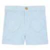 Bonton Kids Farah Striped Heart Pocket Shorts In Blue