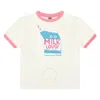 Bonton Kids Milk Printed Cotton T-shirt In White