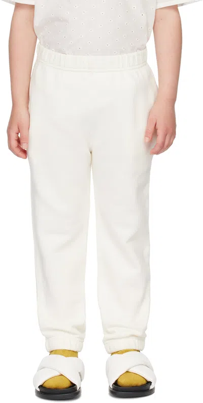 Bonton Kids Off-white Jogg Sweatpants In Ecru