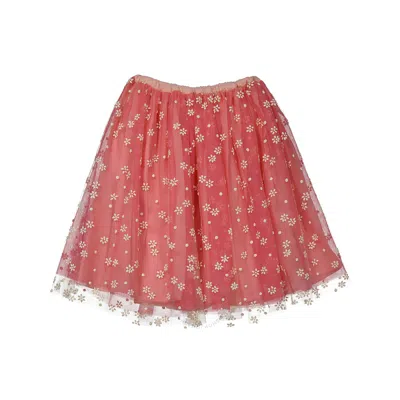 Bonton Kids Rose Bardot Tutu Tille Skirt In Pink
