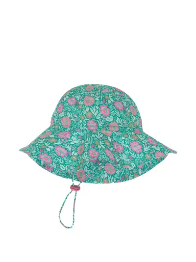 Bonton Kids' Labobin Floral-printe Hat In Yellow