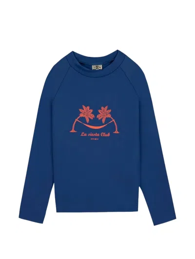 Bonton Kids' Leash T-shirt In Blue