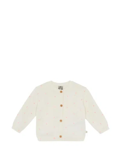 Bonton Babies' Lilet Star-print Cardigan In White