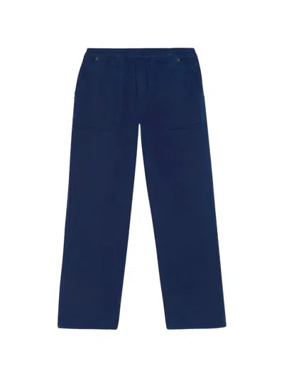 Bonton Kids' Matcha Elastic-waist Trousers In Blue