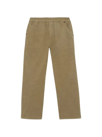 Bonton Kids' Matcha Viva La Vida Logo-patch Trousers In Brown