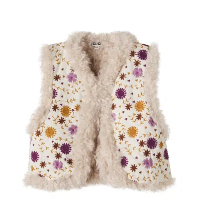 Bonton Maya Floral Cotton Vest In Multicoloured