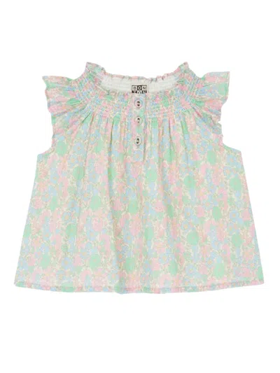 Bonton Mini Dress For Girls - Spring/summer In Multicolour