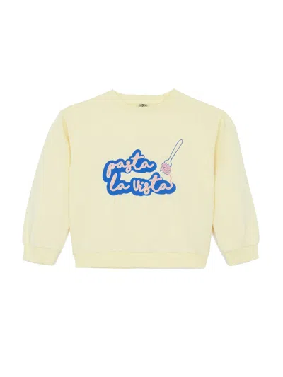 Bonton Mini Girls' Cozy Sweater In Yellow