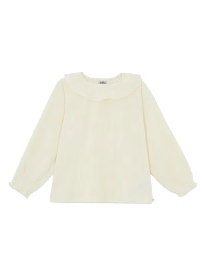 Bonton Mini Solange Blouse For Girls In Beige