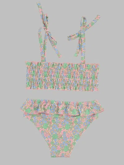 Bonton Mini Swimwear Set For Girls In Multi