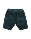 Bonton Newborn Boy Pants Deep Teal Size 3 Cotton, Elastane In Green