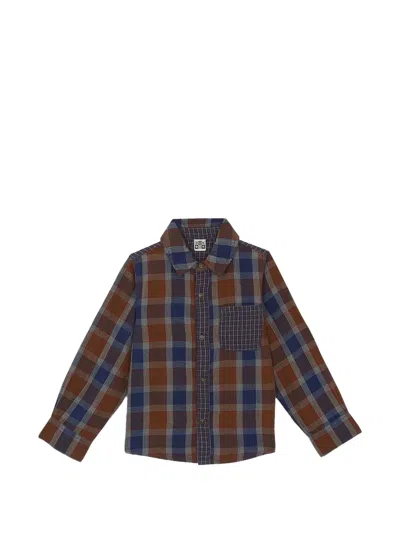 Bonton Kids' Paname New Barn Check-pattern Shirt In Multi