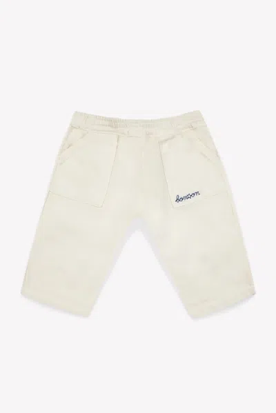 Bonton Kids' Pantaloni Con Stampa In Crema