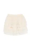 Bonton Ruffled Skirt In Neutral