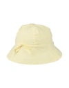 Bonton Toddler Girl Hat Light Yellow Size 6 Cotton In Yellow