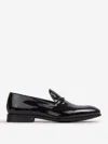 Bontoni Barone Tux Leather Loafers In Black