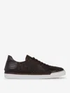 Bontoni Enrico Intreccio Sneakers In Brown