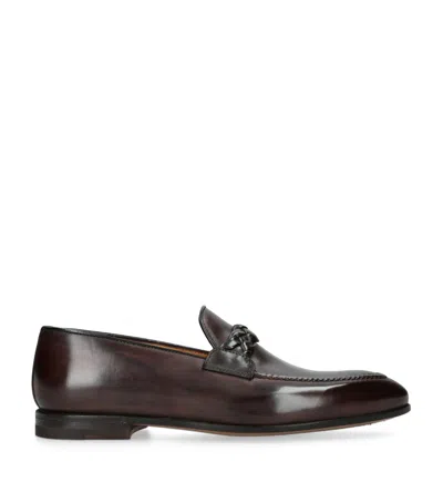 Bontoni Leather Beato Loafers In Brown