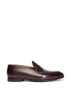 Bontoni Leather Loafers In Brown