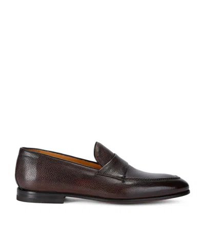 Bontoni Leather Miracolo Loafers In Brown