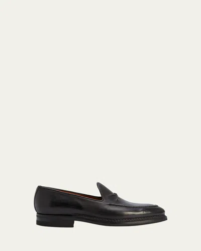 Bontoni Men's De Bustis Leather Loafers In Black