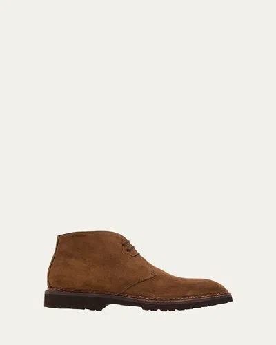 Bontoni Almond-toe Leather Boots In Brown