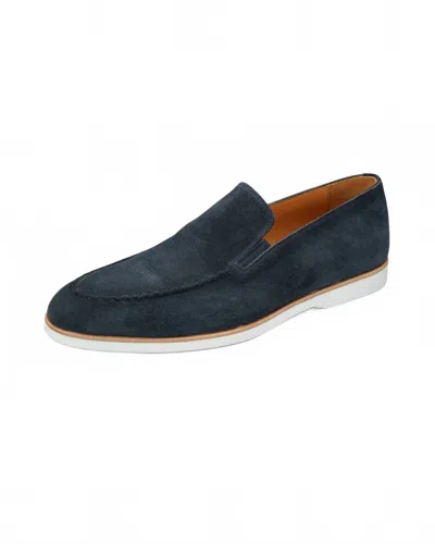 Bontoni Men's Raggio Stitch Venetian Shoes In Sirena In Blue
