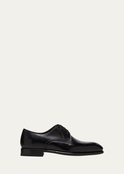 Bontoni Men's Umberto Cap Toe Leather Derby Shoes In Black