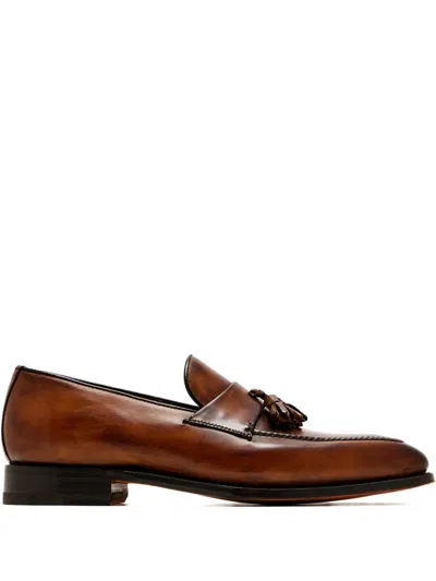 Bontoni Ovidio Tassel Leather Loafers In Multi