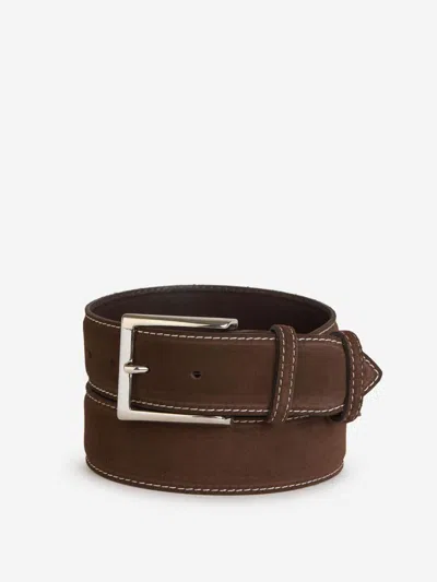 Bontoni Suede Leather Belt