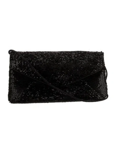 Pre-owned Bonwit Teller Sequins Clutch Vintage In Black