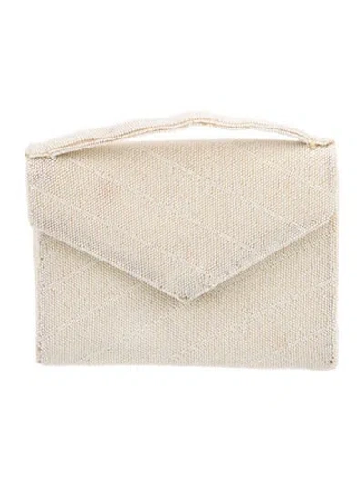 Pre-owned Bonwit Teller Sequins Evening Bag In Neutral